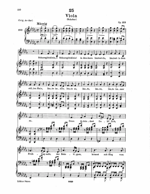 Complete Score (Low Voice, transposed to D♭ major)