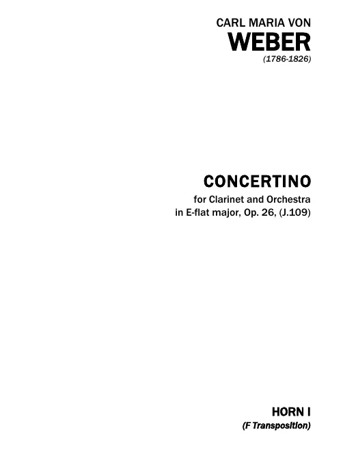 Horn 1 (F, transposed)