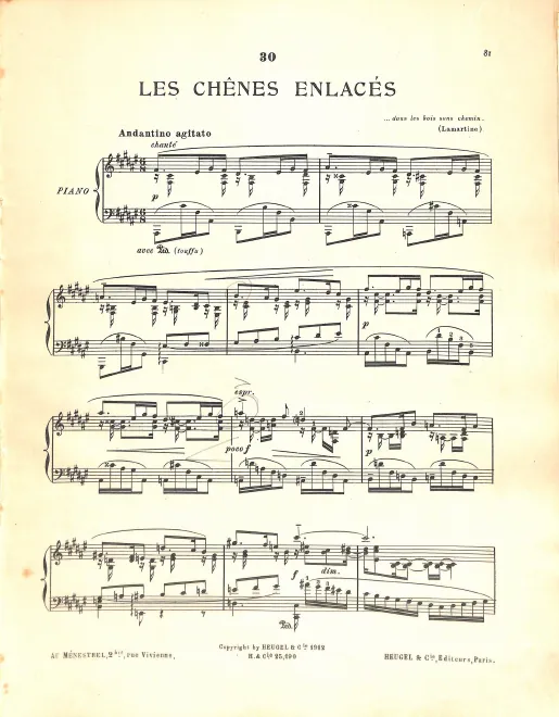 30. Les chênes enlacés