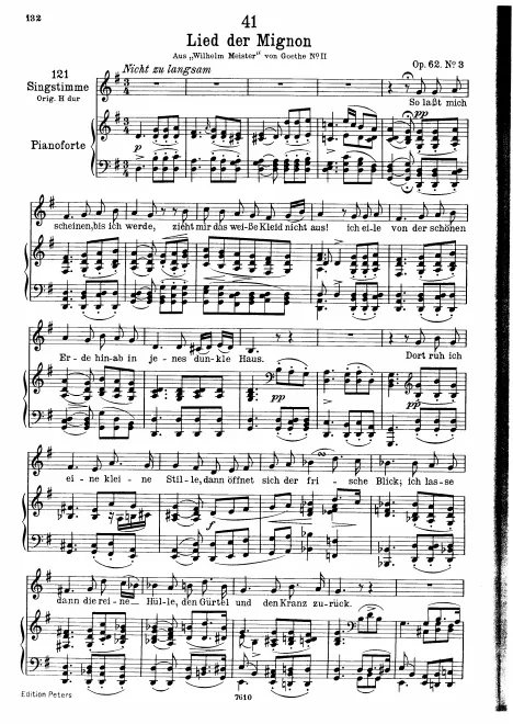 Complete Score (Low voice, transposed to G major)
