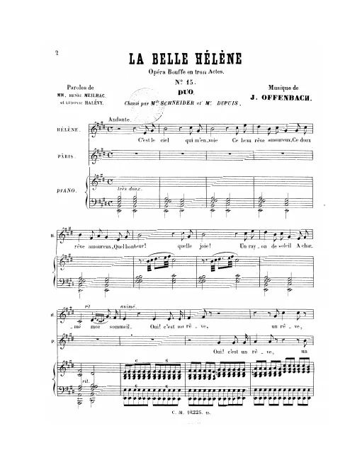 No.15, Duo: "C'est le ciel qui m'envoie" (Act II, No.15)