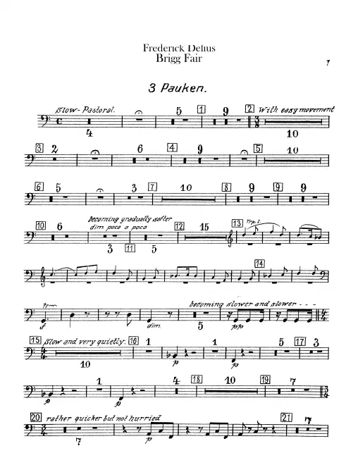 Timpani, Chimes, Bass Drum and Triangle