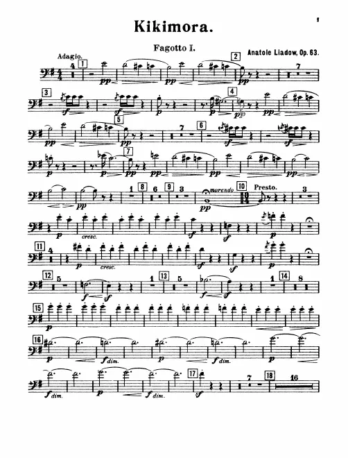 Bassoon 1, 2