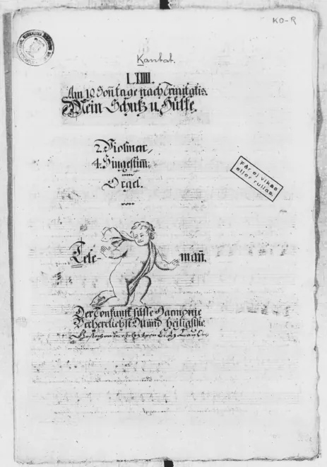 First page of Mein Schutz und Hülfe kommt, TWV 1:1132
