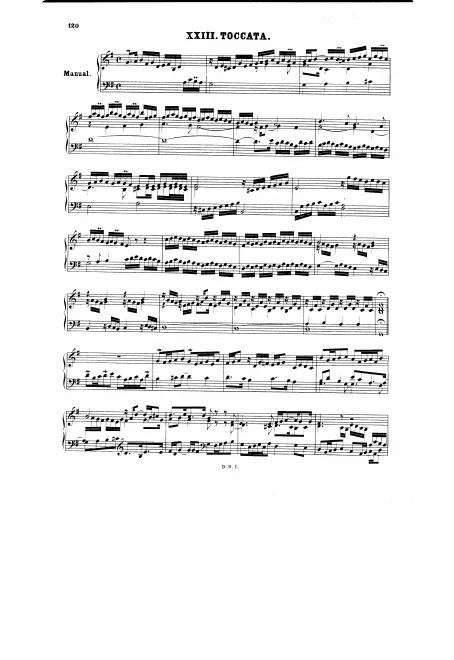 First page of Toccata in G major