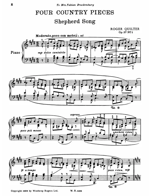 First page of Country Pieces