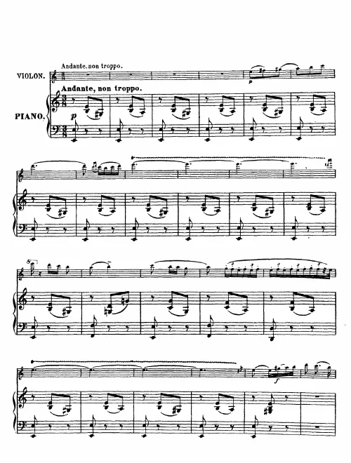First page of Serenata andaluza