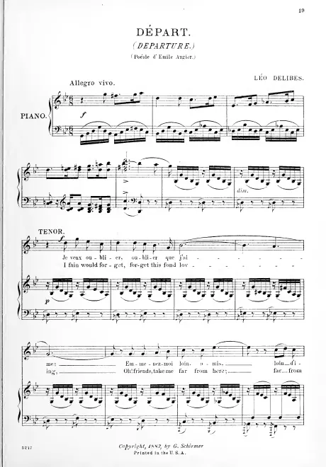 First page of Départ