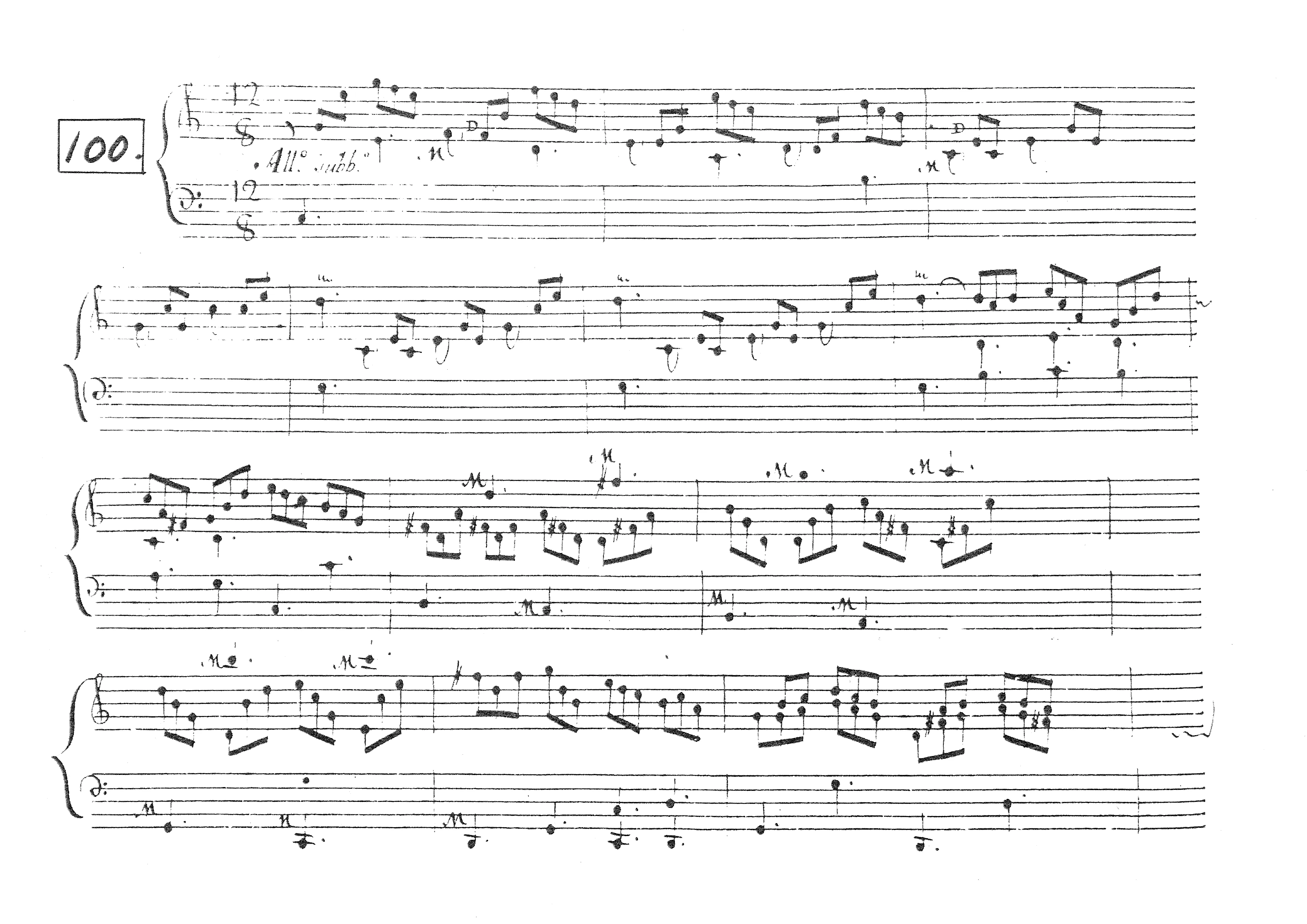 First page of Keyboard Sonata in C major