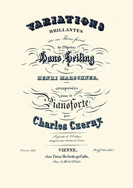 First page of Variations brillantes sur 'Hans Heiling'