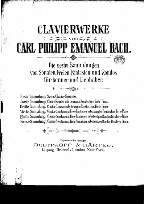 First page of Fantasia in C major