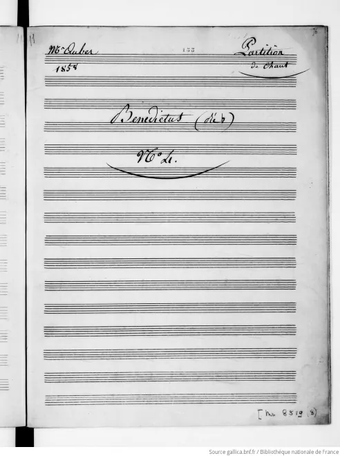 First page of Benedictus No.4