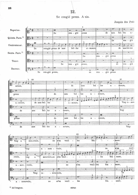 First page of Se congie prens