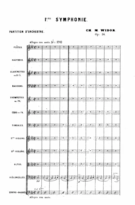 First page of Symphony No.1