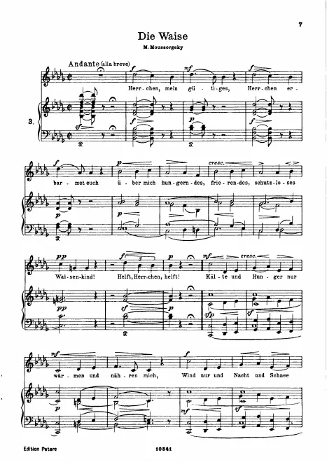 First page of The Orphan