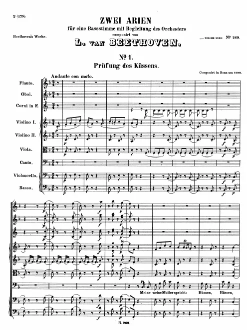 First page of Prüfung des Küssens