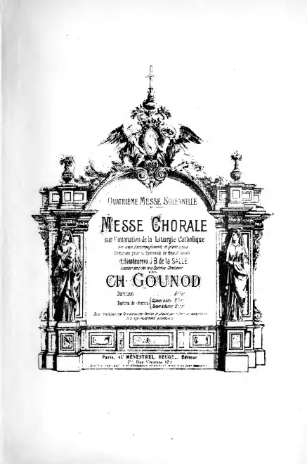 First page of Messe solennelle sur l'intonation de la liturgie catholique