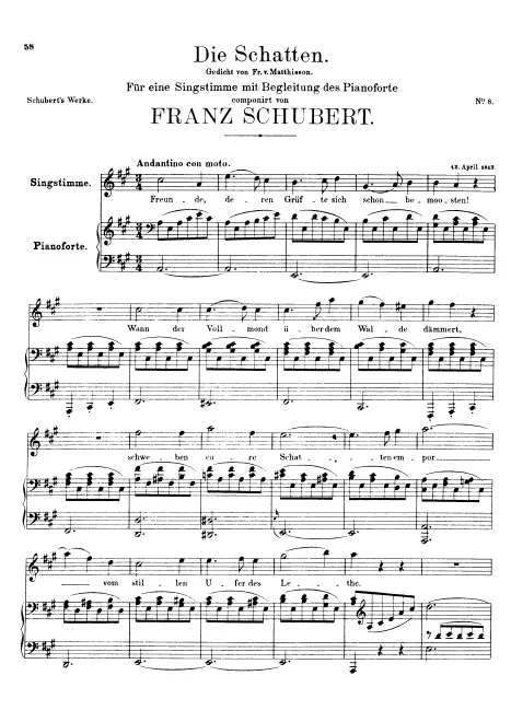 First page of Die Schatten