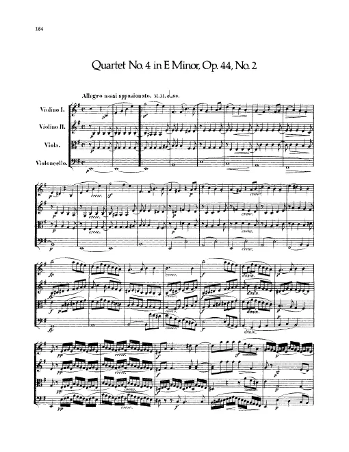 First page of String Quartet No.4