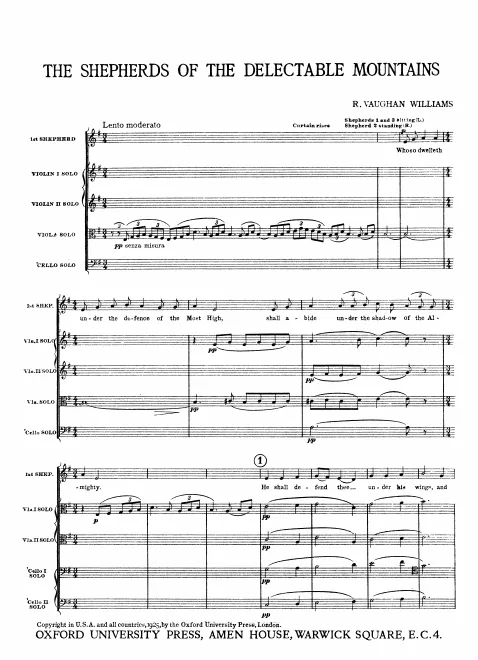 First page of The Shepherds of the Delectable Mountains
