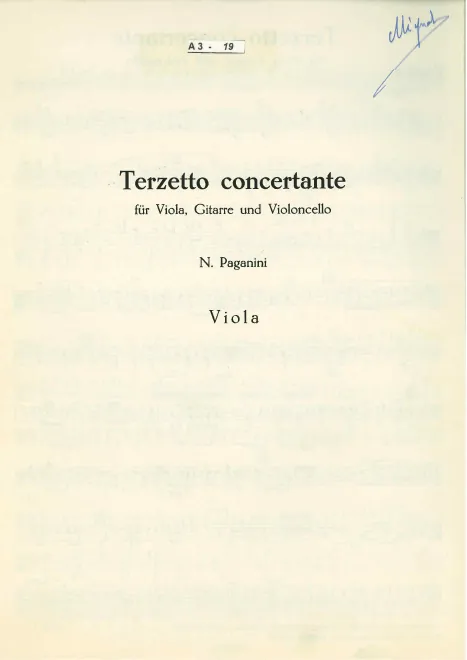 First page of Terzetto Concertante