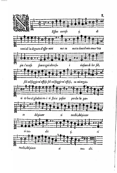 First page of Nessun fedel trovai