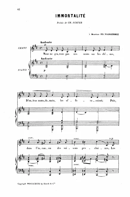 First page of Immortalité