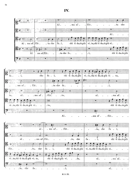 First page of Alma afflitta che fai?