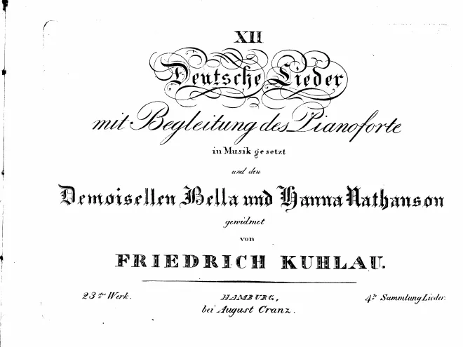 First page of 12 German Songs