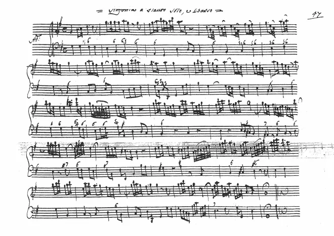 First page of Recorder Sonata in G major