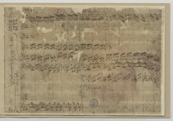 First page of Violin Concerto in E-flat major
