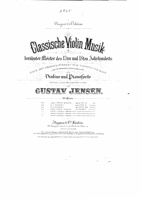 First page of Sonata No.1 in B minor