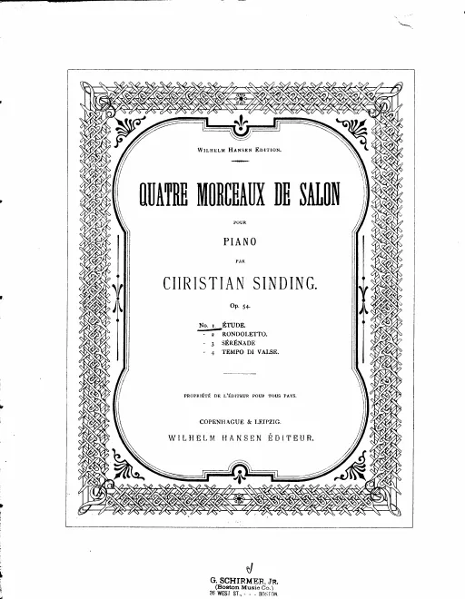 First page of 4 Morceaux de salon