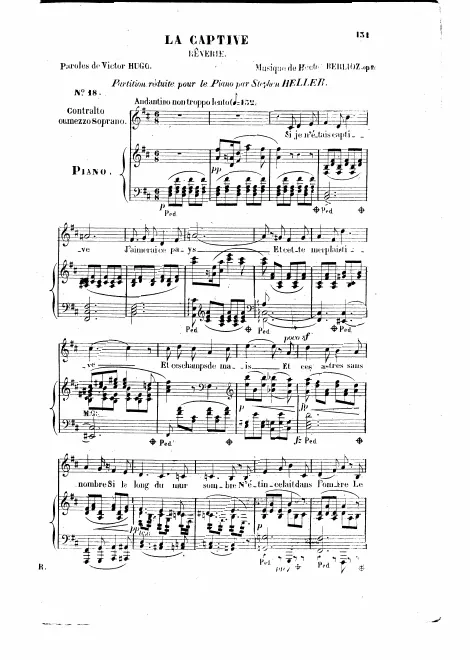 First page of La captive