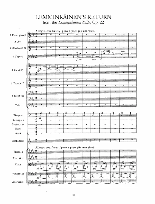First page of Lemminkäinen's Return