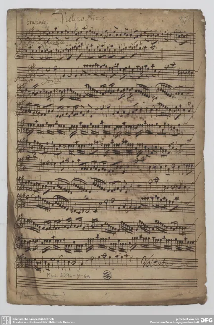 First page of Sinfonia