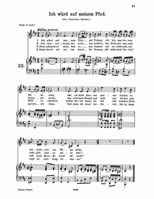 Complete Score (low voice, B minor)