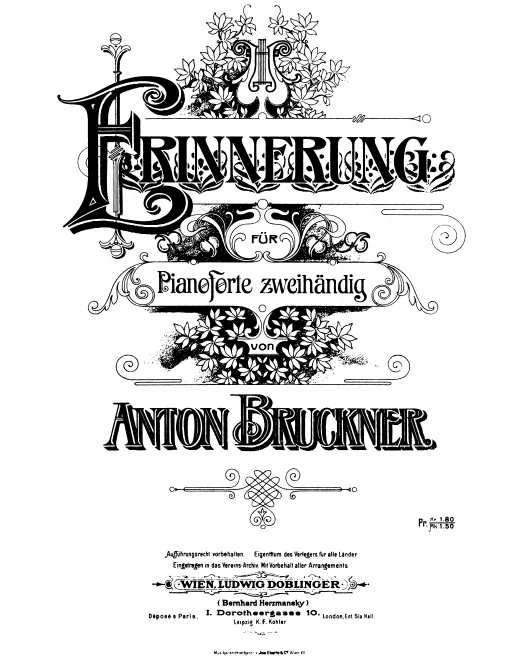 First page of Erinnerung