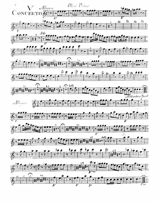 First page of Violin Concerto No.5