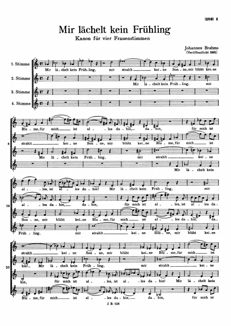 First page of Mir lächelt kein Frühling