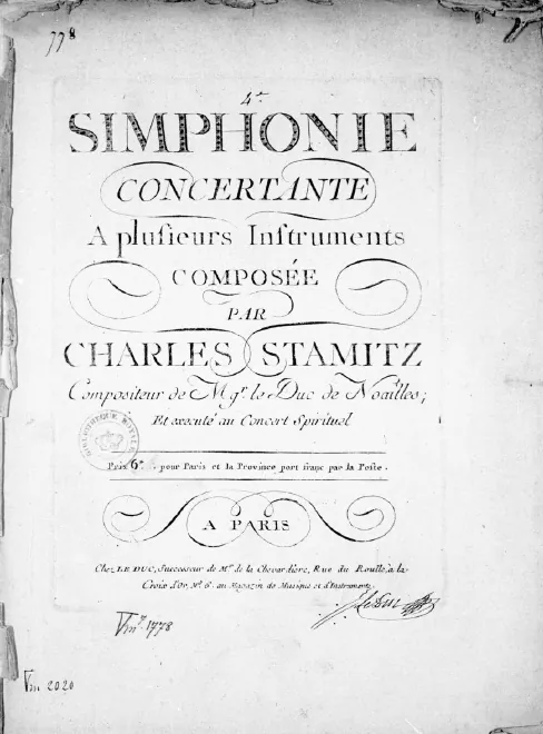 First page of Sinfonia concertante No.4