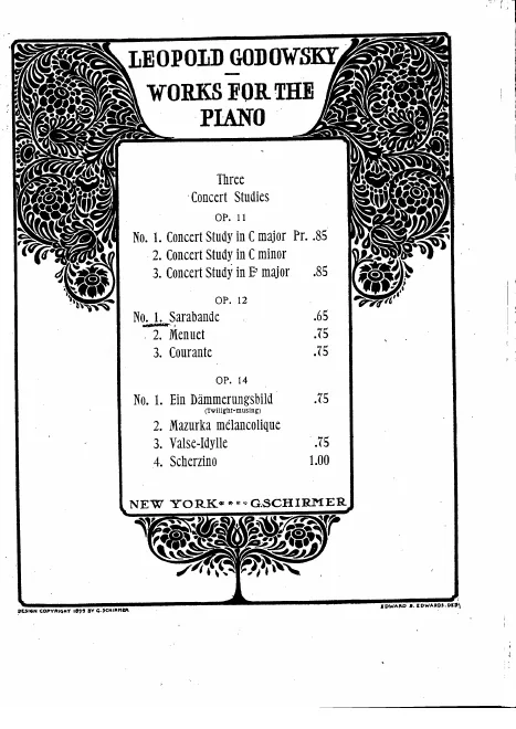 First page of 3 Pieces, Op.12