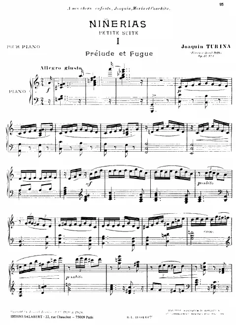 First page of Niñerías, Series 1