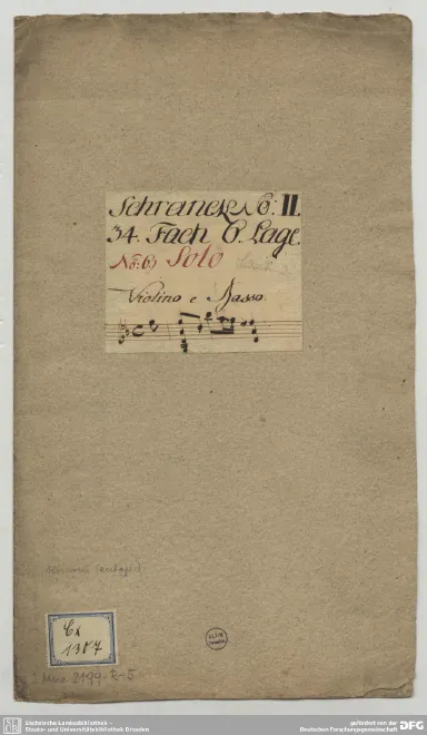 First page of Violin Sonata in G minor