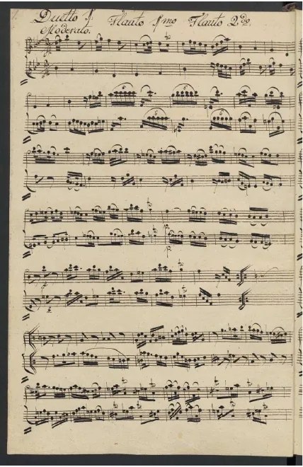 First page of Duet for 2 Flutes