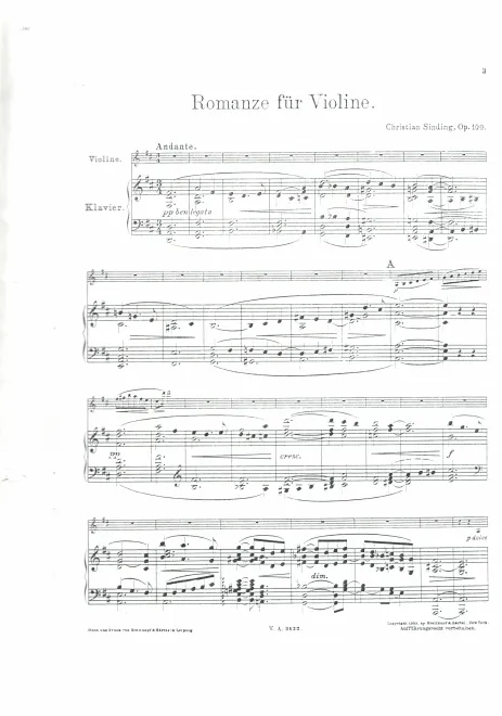 First page of Romance