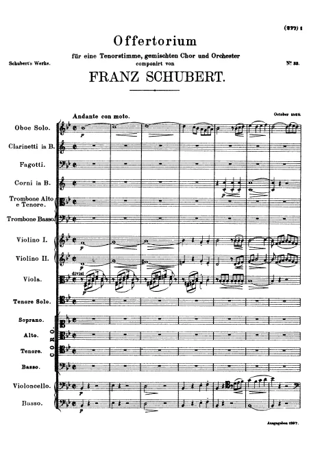 First page of Intende voci