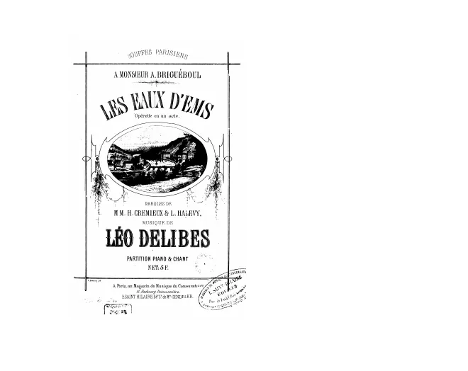 First page of Les eaux d'Ems