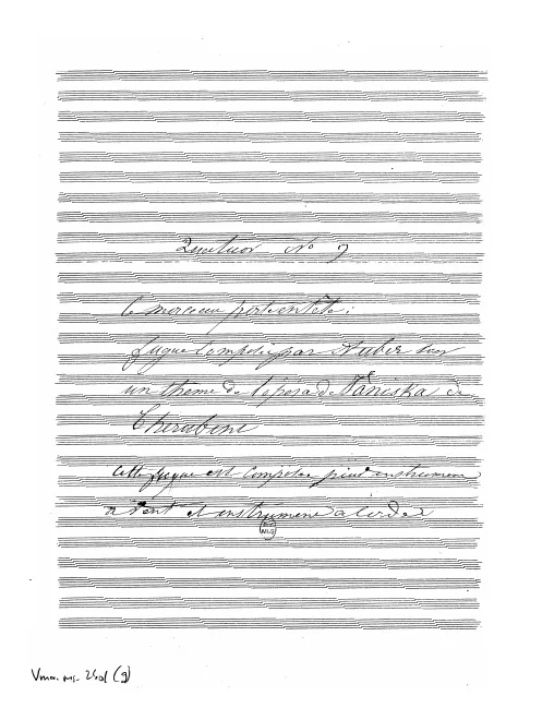 First page of Fugue sur un thème de 'Faniska' de Cherubini