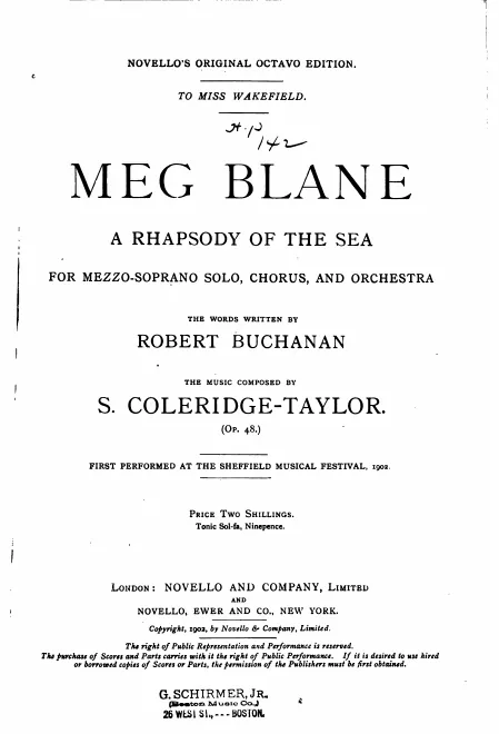 First page of Meg Blane